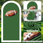 3 Pcs 1st Year Down Birthday Arch Cover First Year Down Football Backdrop - Image 3