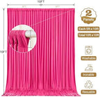 10x10ft Hot Pink Backdrop Curtain Panels for Parties - Wrinkle Free Polyester Photo Curtain Backdrop Wedding Back Drop Fabric Drapes for Party Decorations Background for Photography - Image 6