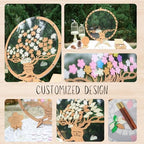 Personalized Wedding Tree Guest Book Alternative, Rustic Heart Drop Box - Image 6