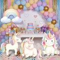 4 Pcs Large Unicorn Party Decorations, Rainbow Unicorn Cardboard Cutouts, Birthday Decoration for Girls Baby Shower Photo Booth Backdrop Party Supplies by Unknown