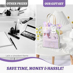 6 Sets Baby Shower Prizes for Winners Baby Shower Favors Gift Set including Towels Makeup Bags Bracelets Crocheted Daisies Headbands party favors for Guests and Games - Image 5
