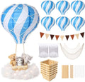 22 Pcs Hot Air Balloons Decorations Set, Blue by Spiareal