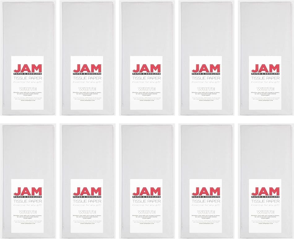 JAM Paper Tissue Paper - White - 100 Sheets/Pack - Image 5