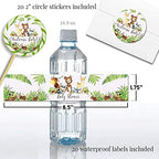 Amanda Creation Woodland Baby Shower Invitations & Party Bundle, 20 Pack 5x7 Woodland Animal Invites with White Envelopes, Diaper Raffle, Book Cards, Stickers & Wrappers - Image 6