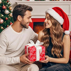 WRAPAHOLIC 30 Inch Jumbo Reversible Red Christmas Wrapping Paper - 30 Inch x 100 Feet Jumbo Roll Merry Christmas and Solid Red Wrapping Paper for Holiday, Party Celebration - Image 7