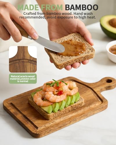 4 Set Bridal Shower Favor Prizes Charcuterie Board, Acacia Cheese Board - Image 5