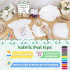 201 Pcs Baby Shower Set Baby Shower Game Sign Baby Bib Bodysuit White Baby Bib Newborn Bodysuit Baby Shower White Decorating Kit(Woodland Animal) - Image 2