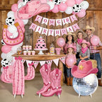5 Pcs Large Disco Cowgirl Cardboard Cutouts, Pink Western Cowgirl Stand up Party Yard Signs Decoration for Last Disco Coquette Bachelorette Rodeo Birthday Party Supplies Photo Booth Props - Image 6