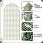 Chunful 3 Pcs Locally Grown Baby Shower Arch Backdrop Cover Baby is On The Way Photo Background Decor 2-Sided Round Top Backdrop Arch Cover for Wedding Birthday Party 6 ft/5 ft/4 ft (Sage Green) - Image 6