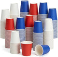 300 Pack 8 oz Disposable Patriotic Paper Cups Veterans Day Red White Blue by Mimorou