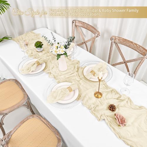 100 Pack Ivory Cloth Napkins 20x20Inch Cheesecloth Napkins - Image 5