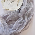 Gray Cheesecloth Table Runner Fall Wedding Birthday Party Home Decor 4 Pack - Image 5