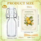Havawish 48 Sets 4 oz Limoncello Bottles Swing Top Glass Bottles - Image 2