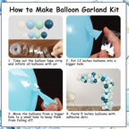 Sea You Soon Baby Shower Decorations All-in-One Kit Blue Boy - Image 5