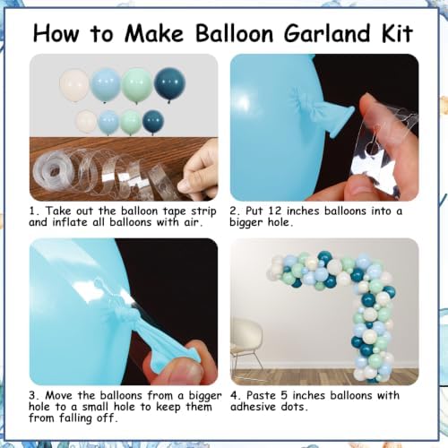 Sea You Soon Baby Shower Decorations All-in-One Kit Blue Boy - Image 5