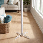 Balloon Display Pole, 63.4" White Detachable PVC Construction: Cross Base Balloon Tower Display Stand for Birthday Party, Wedding and Baby Shower Decor - Image 4