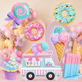 7 Pcs Large Candyland Party Decorations with Stands, Dessert Props by Unknown