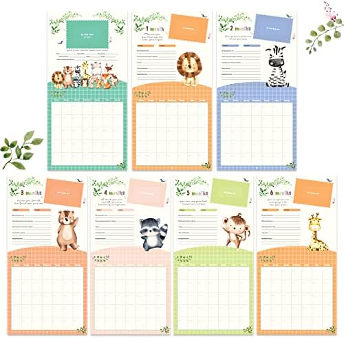 Baby's First Year Calendar with Stickers - 1st Year Tracker and Memory Book for Girls and Boys - Document and Cherish Milestones with Pocket and Drill Free Adhesive Hook - Image 3