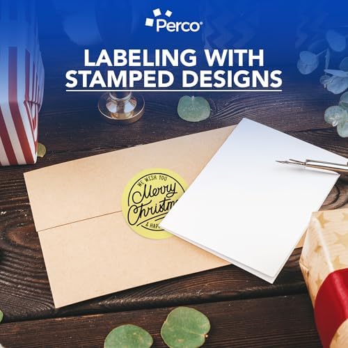 Perco Metallic Gold Perforated Round Circle Dot Sticker 4-Inch Labels — 3 Rolls, 1,200 Stickers - VIP, Reward & Premium Event Signage, Gift & Display Labels - Made in USA - Image 5