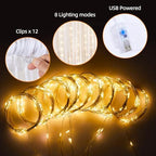 20x10ft White Tulle Backdrop Curtains with Lights String for Parties,Wrinkle Free Sheer Curtain with Lights Wedding Photo Backdop Drapes for Baby Shower Birthday Party Photography Home Decorations - Image 7