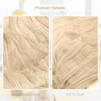 6 Pack Nude Cheesecloth Table Runner 35x120 Inch 10Ft Rustic Gauze Cheese Cloth Table Runner Sheer Cheesecloth Table Runners for Wedding Party Bridal Shower Decoration - Image 2