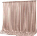 10x10ft Blush Nude Backdrop Curtain Panels for Parties - Wrinkle Free Polyester Photo Curtain Backdrop Wedding Back Drop Fabric Drapes for Party Decorations Background for Photography by WishCare