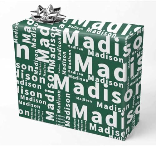 AOFUN Personalized Gift Wrap Paper Paper Gifts For Husband Gift Wrapping Paper Personalized Name Text Wrapping Paper 3 Rolls 58" x 23" by Unknown