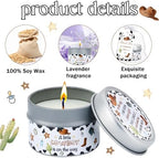 50Set Baby Shower Candle Party Favors Western Cowboy Lavender Scented Candles Bulk Favors for Guests Girl Boy Baby Shower Gender Reveal Party Gifts (Cowboy) - Image 4