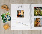 Personalized Baby Journal - Hardcover First Year Album Customized with Baby’s Name & Initial - Prompted Baby Memory Book (Leafy Eucalyptus Initial) - Image 6