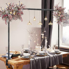 Over The Table Rod Stand with Clamps Black Table Balloon Arch Frame by Nisoger