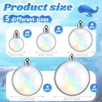 30Pcs Transparent 3D Bubble Party Decorations, 5 Sizes, Iridescent - Image 2