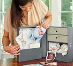 Savor | Baby Keepsake Organizer Box | The Original Fabric Acid-Free Modern Minimalist Gender-Neutral Memory Box with Labels | for Pregnancy, Mother’s Day, Baby Shower, New Baby Girl Baby Boy Gifting - Image 6