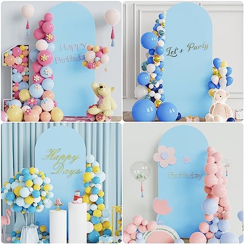Arch Backdrop Stand and Cover Set, 6ft Arch Stand with Dusty Blue Cover - Image 6