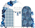 3 Pcs (6/5/4ft) Blue Jean Baby Shower Decorations Blue Jean is on the Way Decor Backdrops for Themed Baby Shower Party Gender Reveal Birthday Party Photo by Unknown