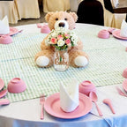 Sliner 4 Sets Pink Bear Baby Shower Centerpieces Gender Reveal Decorations - Image 6