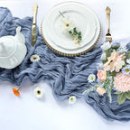 12 Pack Dusty Blue Cheesecloth Table Runner 10Ft 23 x 120 Inch - Image 3