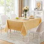 6 Pack Square Satin Table Cover, 52 x 52 Inches, Gold - Image 5