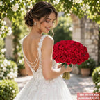 100 PCS Red Roses Artificial Flowers, Fake Roses with Stems Realistic Silk Roses for DIY Wedding Bouquets Tables Centerpieces Arrangements Baby Shower Birthday Home Decor Valentine's Day Gift for Her - Image 4