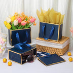 EQOREIIN 50 Pcs Metallic Paper Small Gift Bags with Handles & Tissue Paper - Image 3