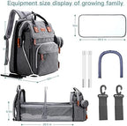 ISMGN Diaper Bag Backpack with Changing Station, Baby Bag for Mom, DeepGrey - Image 5