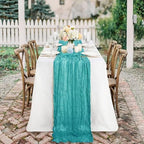12Pack Teal Green Cheesecloth Table Runner 20x120 inch Gauze Table Runner - Image 2