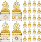 Cunhill 24 Pcs Mini Champagne Bottle Candy Jars with Lids, Groovy Style by Cunhill