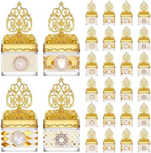 Cunhill 24 Pcs Mini Champagne Bottle Candy Jars with Lids, Groovy Style by Cunhill