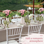 Zeyune 8 Pack 12 Inch Artificial Rose Bouquet, Light Pink - Image 5