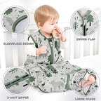 Yoofoss Baby Sleep Sack 6-12 Month 0.5TOG 100% Organic Cotton 2-Way Zipper - Image 6