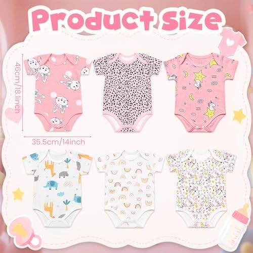 Outus 6 Sets Feed Me Baby Shower Games for Large Groups, Baby Clothes, Kt Boards, Blindfolds, 60 Adhesive Tape, Funny Hilarious Gender Reveal Activity for Guests Party Supplies (Cute) - Image 2