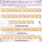 Marsui 136 Pcs Baby Shower Blocks to Decorate Game Kit, Butterfly - Image 3