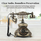 Retro Audio Guest Book Wedding Phone, FESTRING Audio Guestbook, Bronze - Image 3