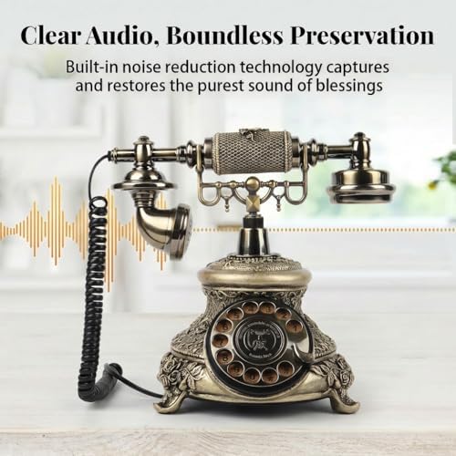 Retro Audio Guest Book Wedding Phone, FESTRING Audio Guestbook, Bronze - Image 3