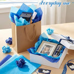 500 Sheets Blue Tissue Paper Bulk 20 x 20 Inch for Rosh Hashanah Gifts - Image 5